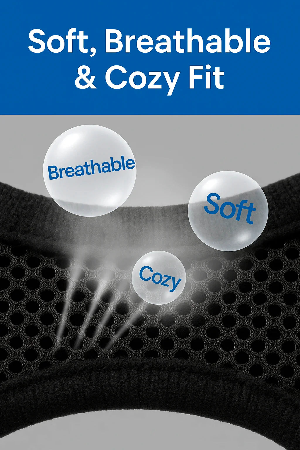 EaseFit Harness & Leash – No-Pull & Modern